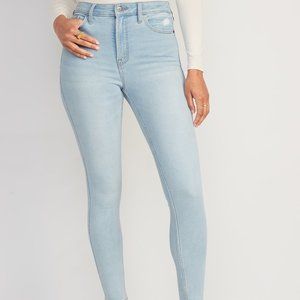 Old Navy Women's 360 Stretch Extra High Rise Rockstar Super Skinny Jeans, Size 8